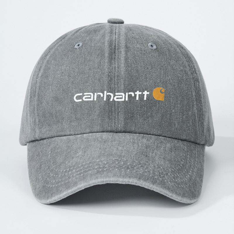 Nueva moda carta de impresión CARHARTT lavado estilo coreano gorra de béisbol tapa suave cabeza grande gorra de béisbol casual