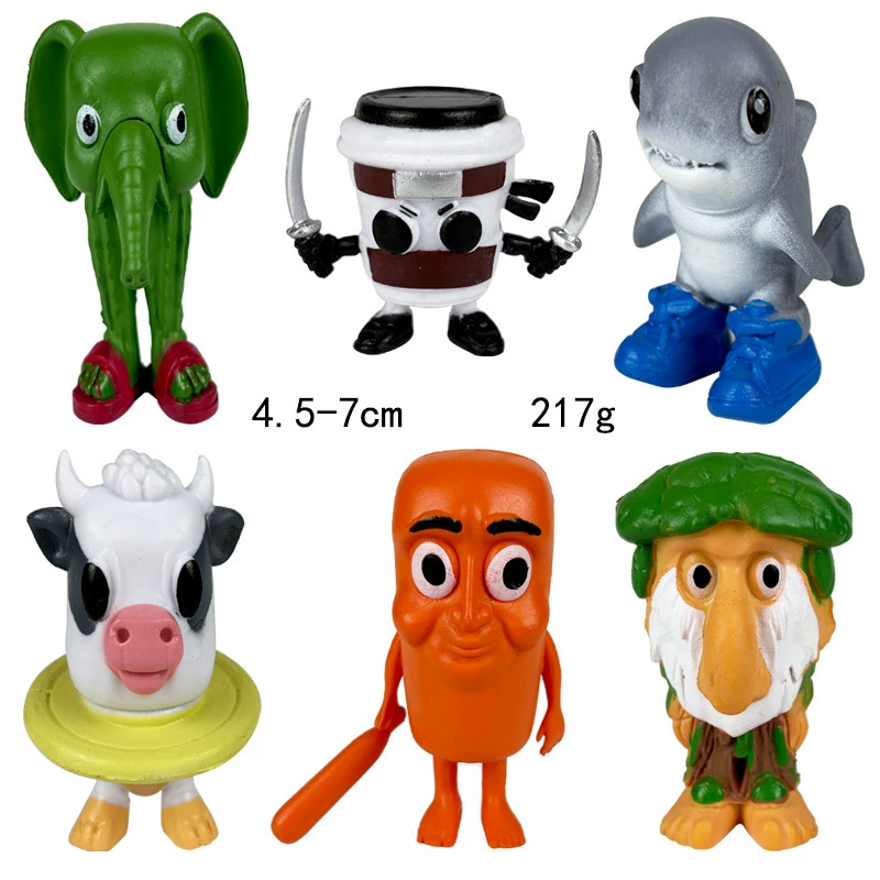 Фигура Шанхай Jing Tralala деревянная палочка-человек, assorted characters, пакет OPP, 0,4 кг