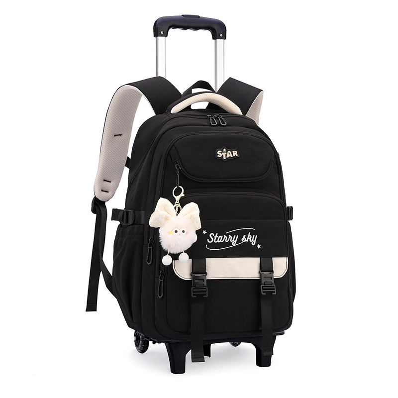 Mochila de pescado natural 3 - 6 grados de moda de alta capacidad mochila de estudiantes de secundaria escalera ligera caja de tracción