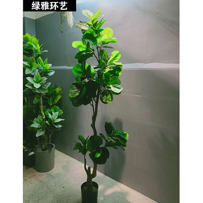 仿真琴葉蓉北歐綠植室內裝飾大型盆景客廳落地大擺件酒店裝飾廠家