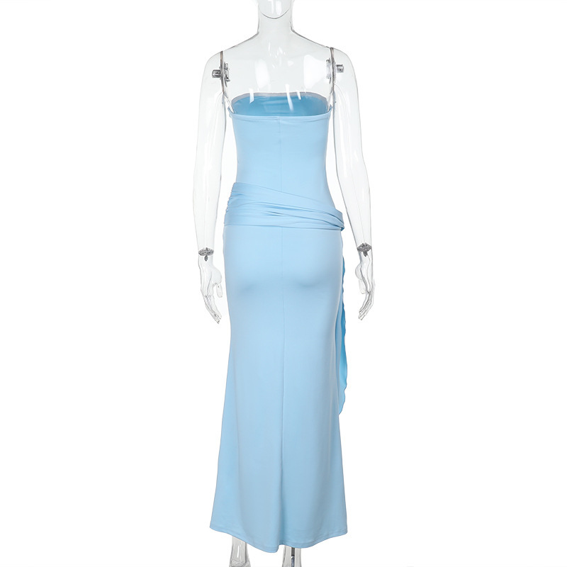 Hip Dress Sexy Slim Fit Slimming Streamer Lace up Tube Top Long Term Dress 11 Hip Dress Sexy Slim Fit Slimming Streamer Lace up Tube Top Long Term Dress