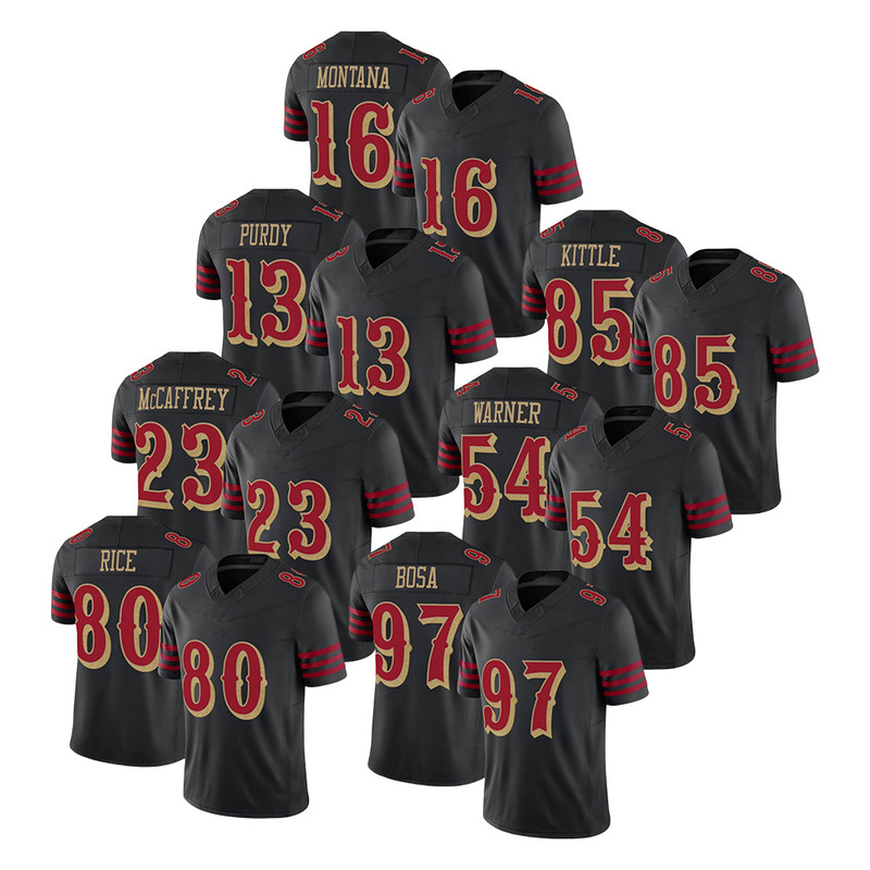 54 Warner 13 Purdy 85Kittle 49Ers New Competitive Version Jersey Embroidered Football Uniform 54 Warner 13 Purdy 85Kittle 49Ers New Competitive Version Jersey Embroidered Football Uniform