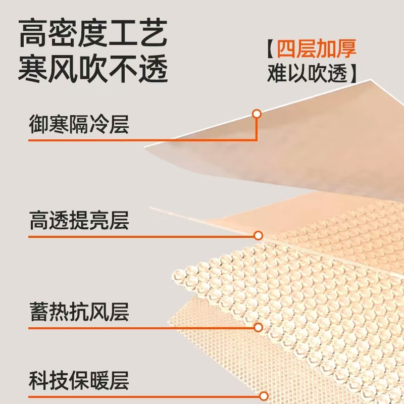挡风神器防冻防寒窗户防风冬季保温卧室保暖窗窗帘密封加厚保温膜|undefined