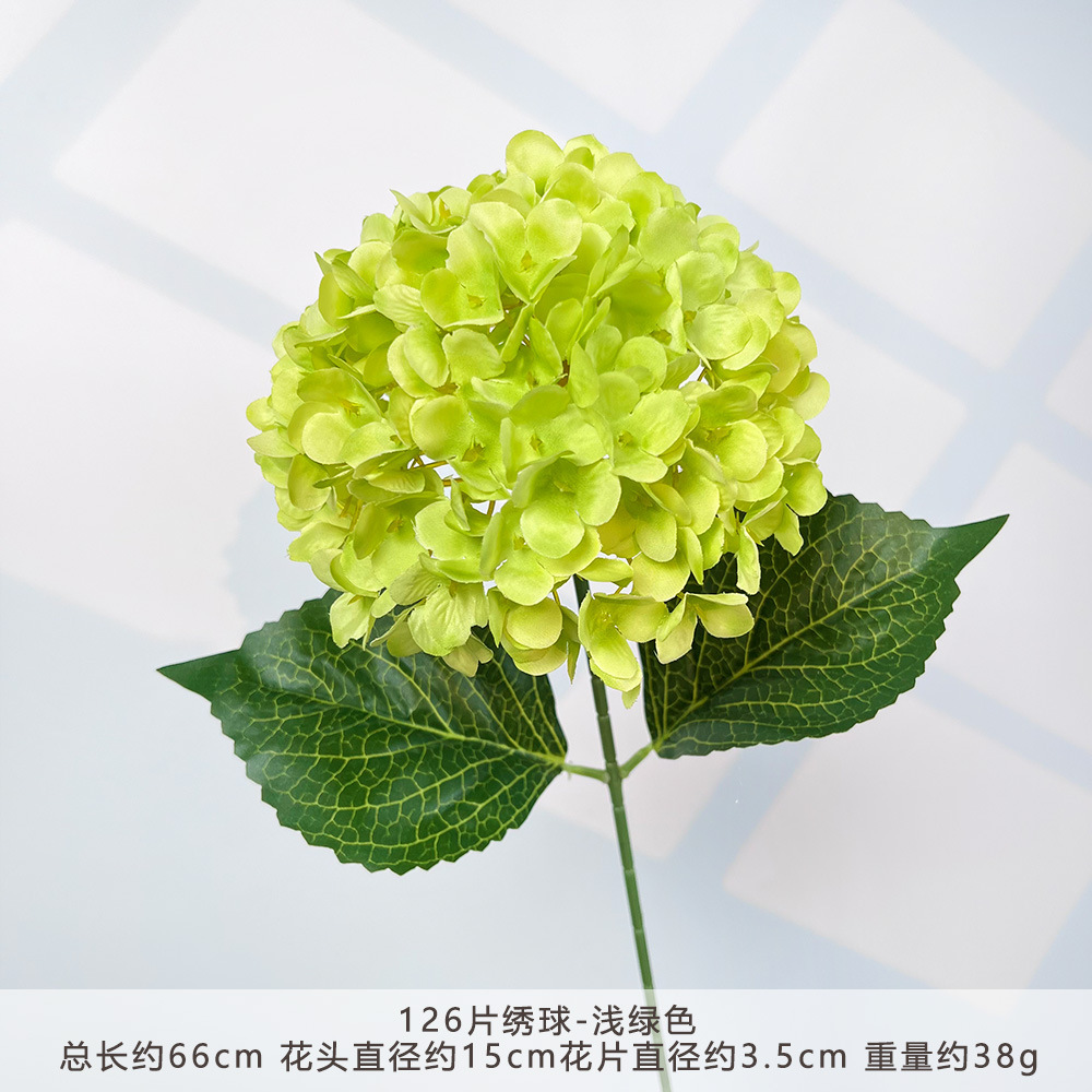 HXX-126片绣球-浅绿