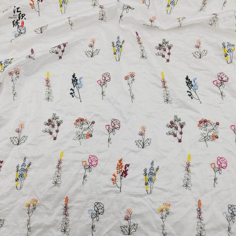 Summer Fashion New Multicolor Flat Embroidered Fabric Children's Wear Women's dress Fashion Multicolor Embroidered Fabric Summer Fashion New Multicolor Flat Embroidered Fabric Children's Wear Women's dress Fashion Multicolor Embroidered Fabric