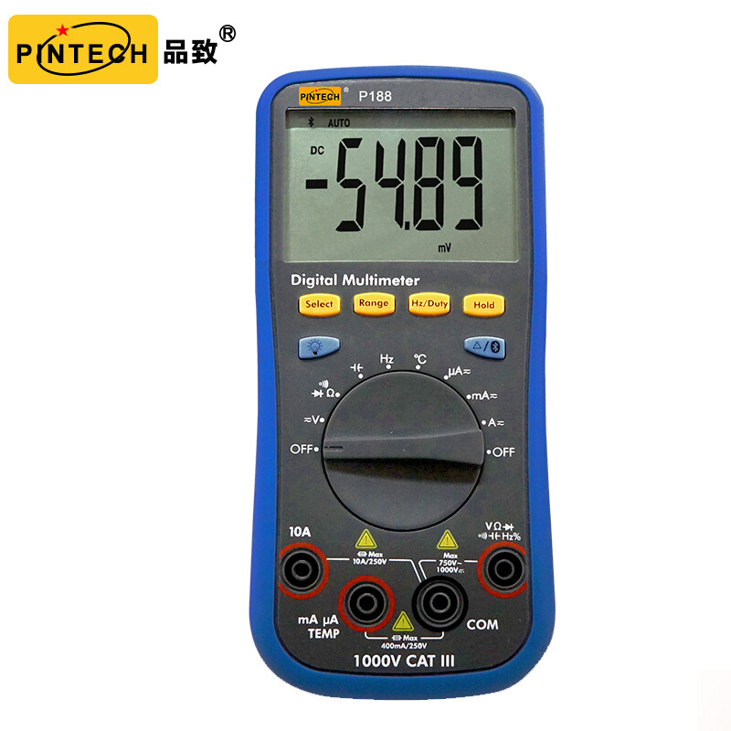 品致PINTECH高精度智能全自动家用防烧数显万用表P188温测仪离线