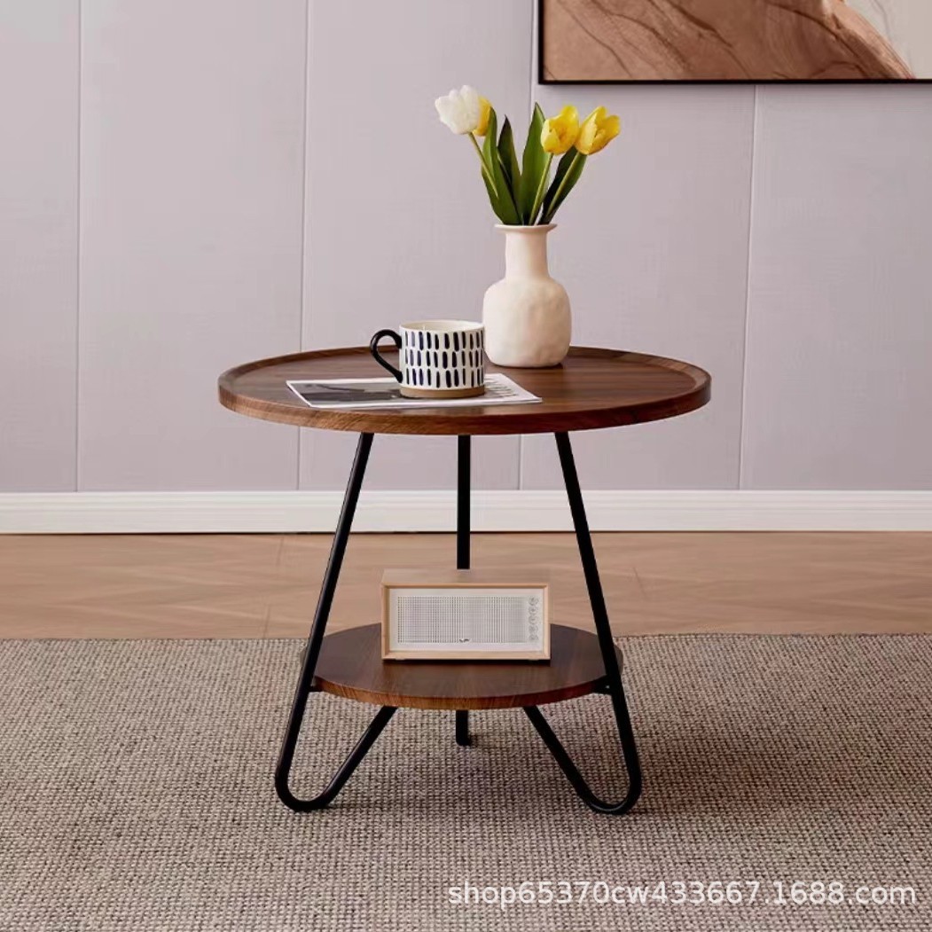 더블 호두 컬러 커피 테이블 60cm 40cm