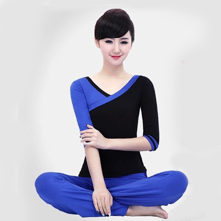 New yoga suit contrast color stitching body suit gym sportswear practice clothes dance clothes wholesale New yoga suit contrast color stitching body suit gym sportswear practice clothes dance clothes wholesale
