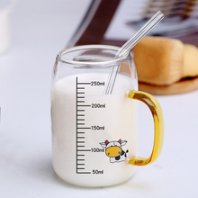 儿童牛奶杯带刻度早餐家用冲喝奶粉专用豆浆酸奶水杯子微波炉林祥