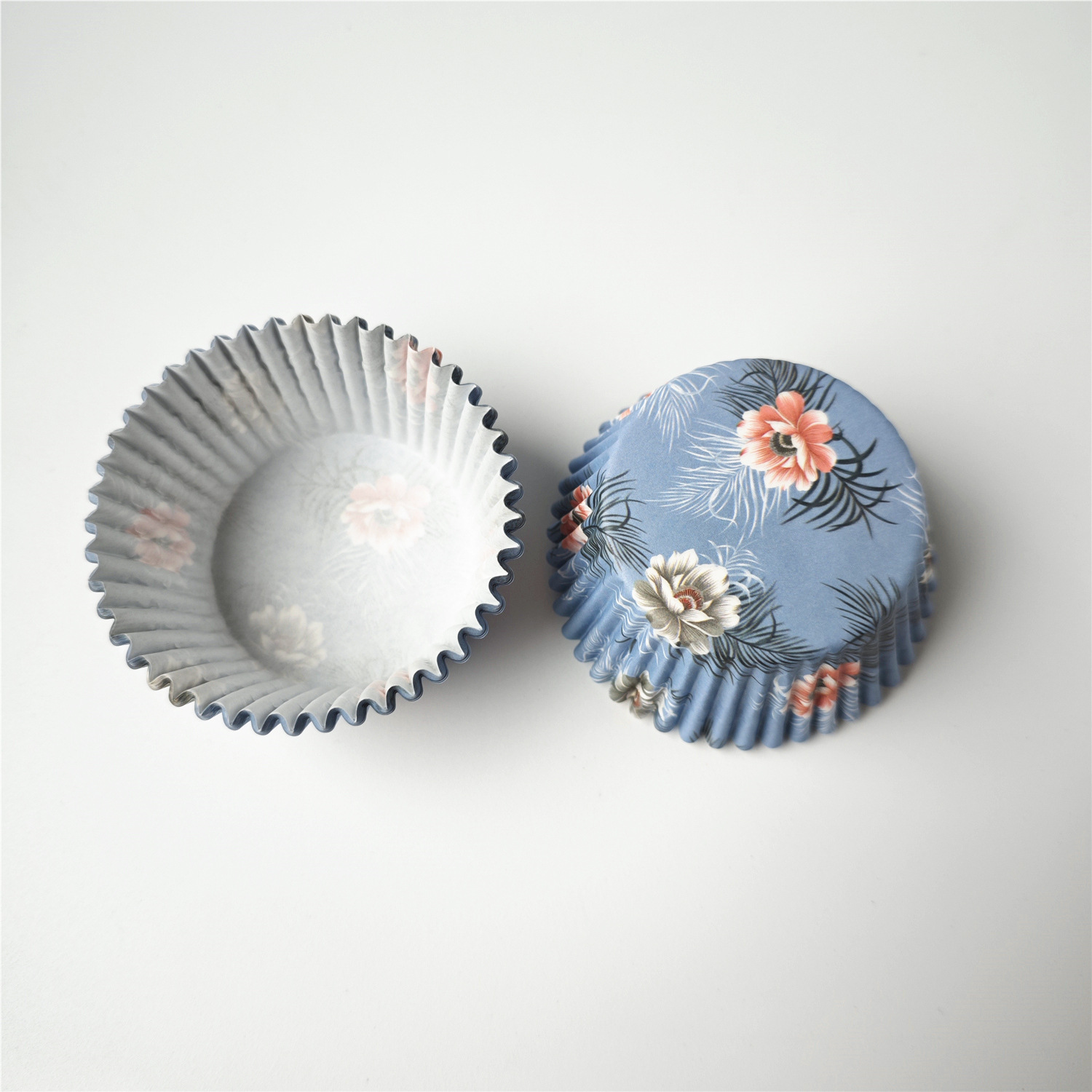 Patrón de flores en caja de papel floral 11 cm papel de aceite para hornear muffins almohadillas muffin tazas de papel transfronterizas