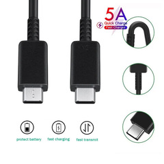 Samsung S24/S23 携帯電話高速充電データケーブルデュアル TYPE-C インターフェイス 5A 高速充電ケーブル C to CC 充電に適しています。