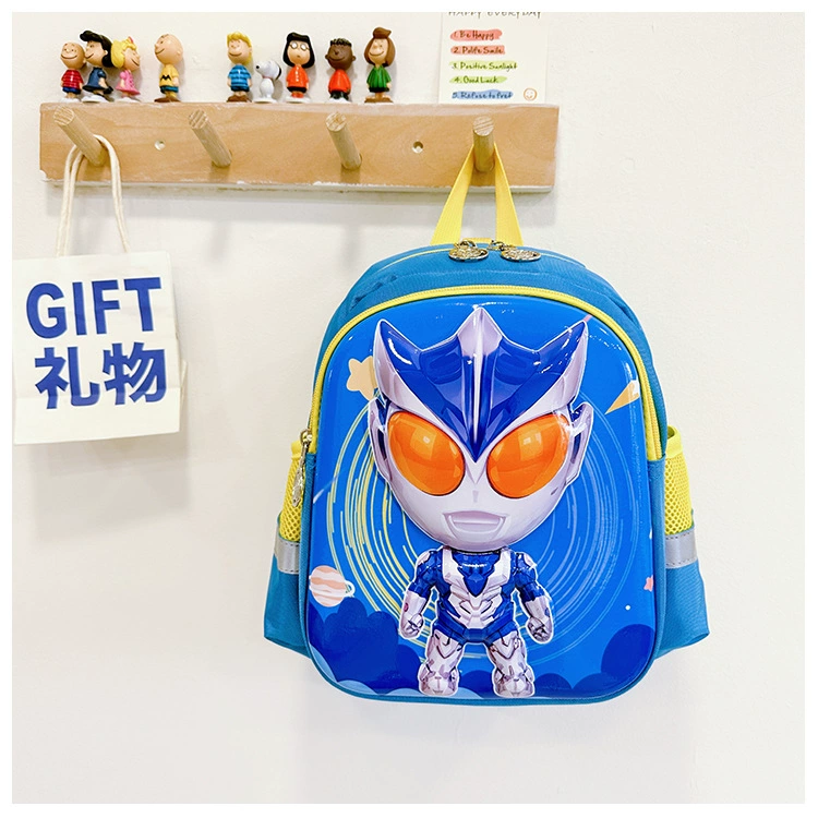 Cute school bag, protective children's cartoon backpack for kindergarten lightweight, 3D, anti-lost