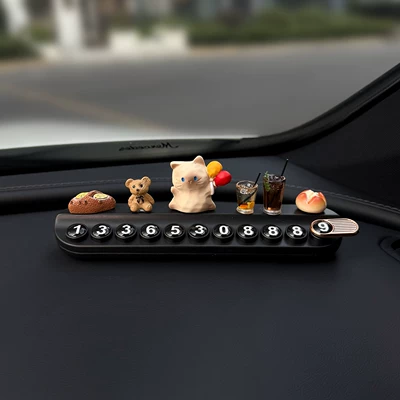 Plate for Moving Vehicle, Hidden Number – Nömrəli dayanma kartı - balloon-cat-alkaline-water-pack-little-bear-lemon-tea-americano-bread-black-scented-number-plate