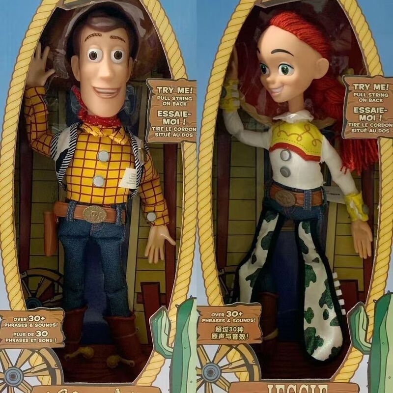 High-quality Toy Story 4 Woody cowboy doll that can make sounds and talk; domestically produced Woody doll