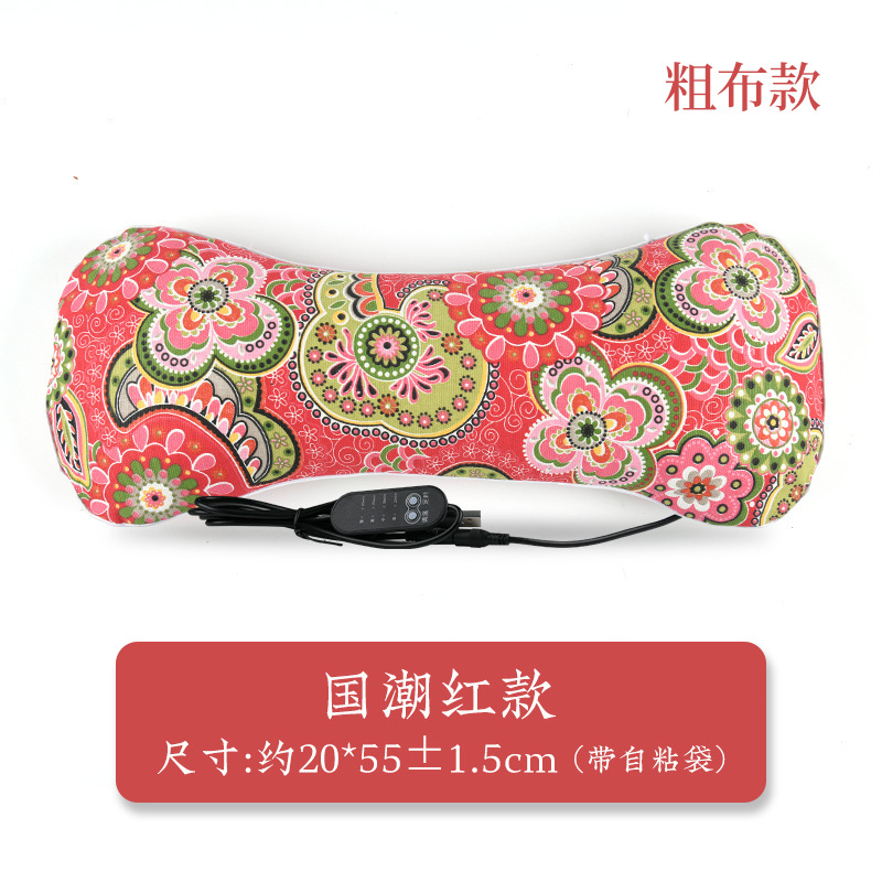 Almohada de hueso de calefacción eléctrica almohada de hueso de estera almohada de hueso de terciopelo doméstico almohada de ajenjo almohada de ajenjo almohada cervical al por mayor