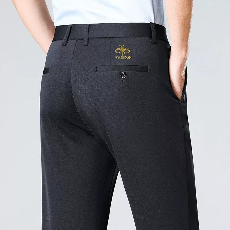 Мужские модные повседневные брюки для делового стиля, свободные прямые брюки для молодежи, универсальные для любого сезона, для трансграничной внешней торговли