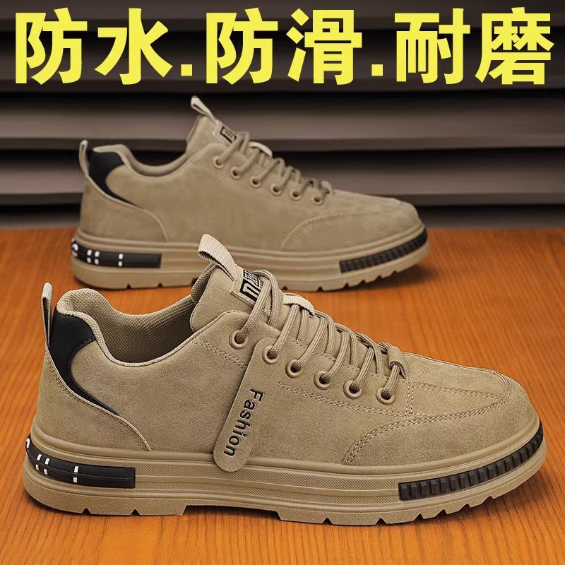 Work men's shoes work site work labor protection non-slip waterproof Martin shoes workwear hiking shoes autumn cross-border foreign trade