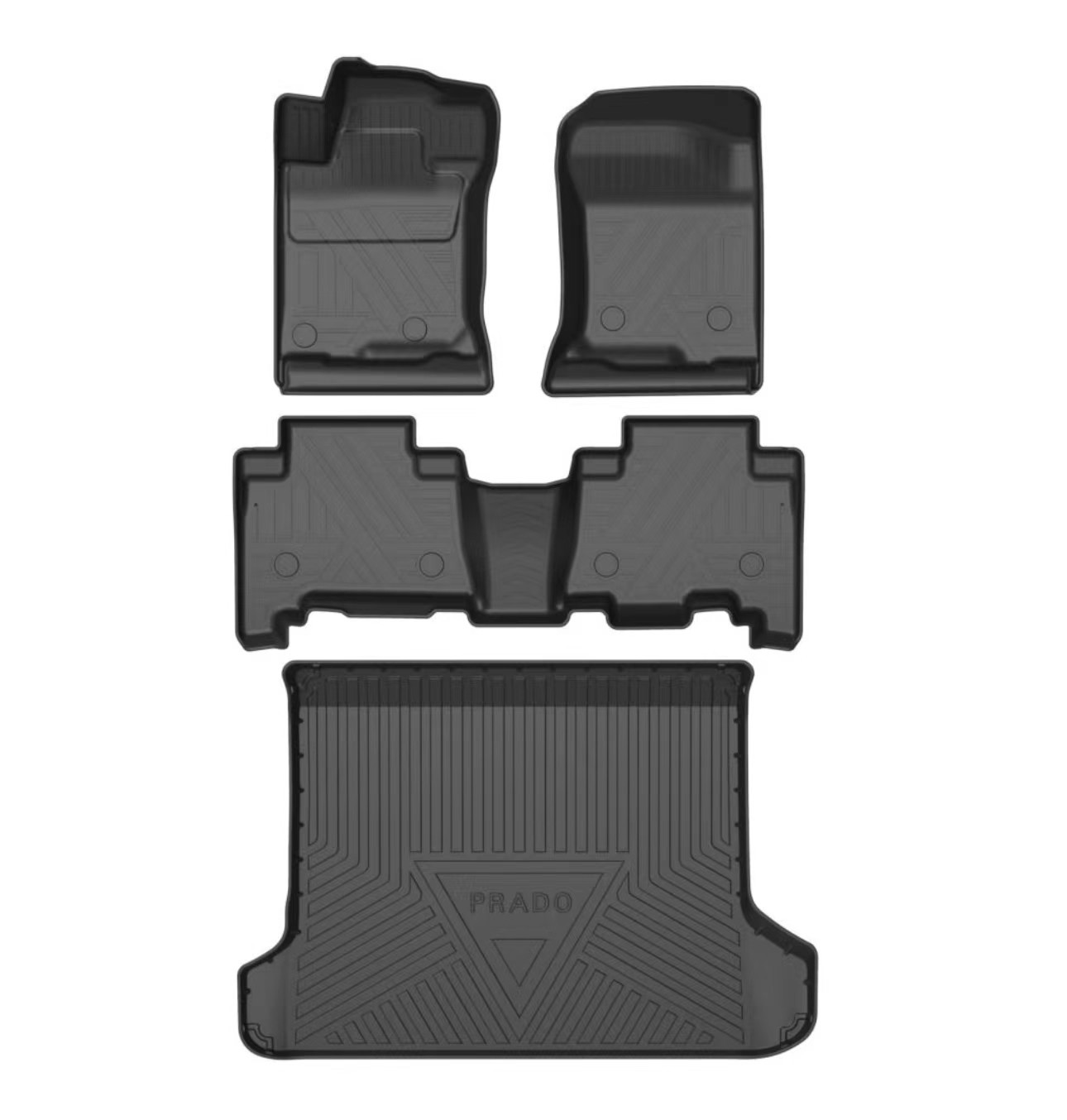 Specialized Toyota Lc150 Right-Hand Drive Prado 4Th Generation Tpe Rubber Waterproof Floor Mats