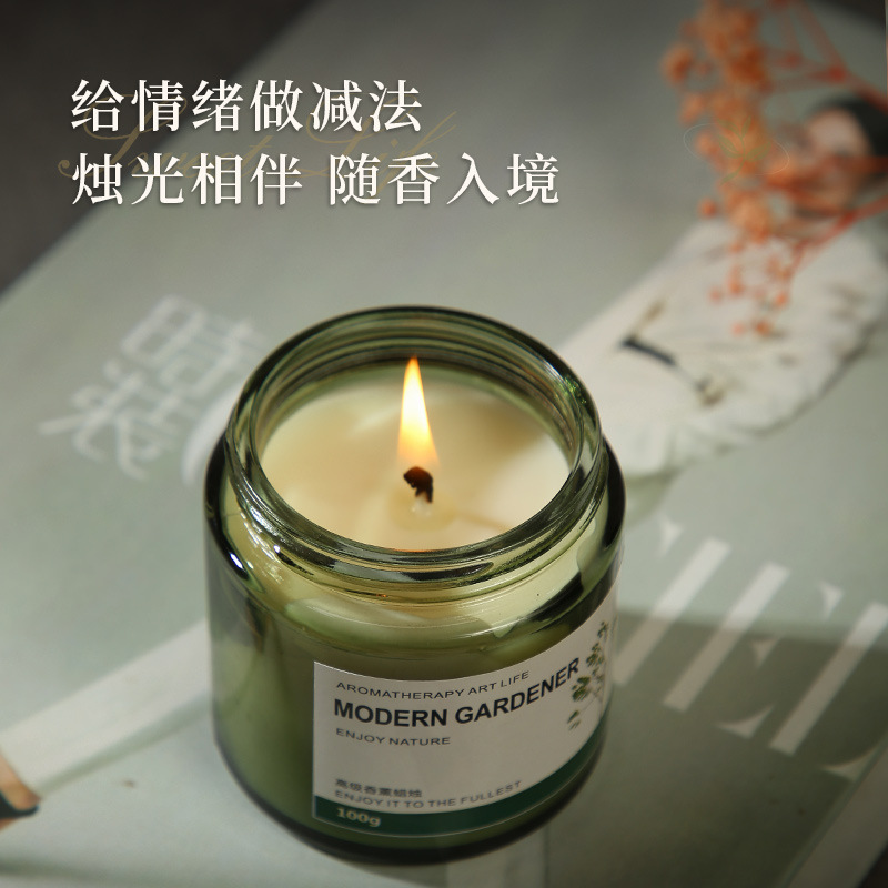 Home indoor long-lasting aroma luxury gift tea-scented light fragrance bedroom fragrance birthday women's scented candle