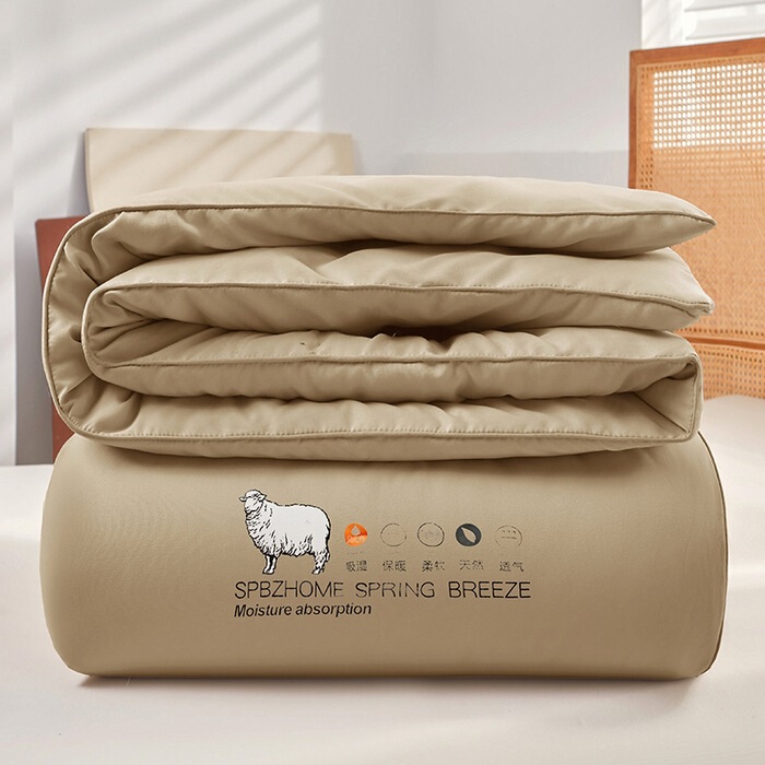 Australian Wool Quilt Imported Single Double Spring & Fall Quilt Thickeneded Warm Winter Quilt Air-Conditioned Quilt Student Dormitory Quilt