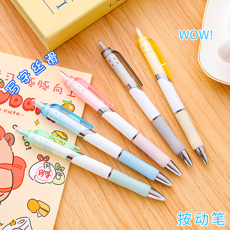 Bolígrafo de prensa de alto valor Bolígrafo de góner de prensa simple Papelería para estudiantes Bolígrafo de agua bala Bolígrafo de firma de oficina al por mayor