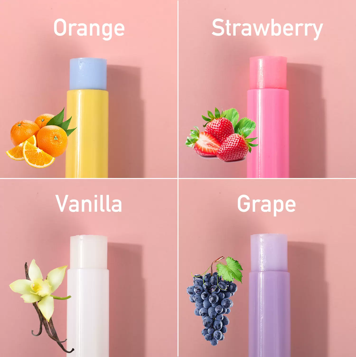 外贸水果味保湿润唇膏批发 小批量印刷logo唇膏批发国际站跨境