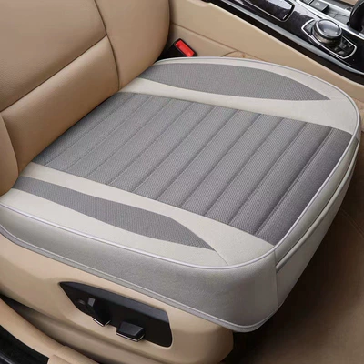 Passenger Linen Backless Four-Season Universal – Four Seasons Pad - business-gray-front-drivers-single-seat-flax