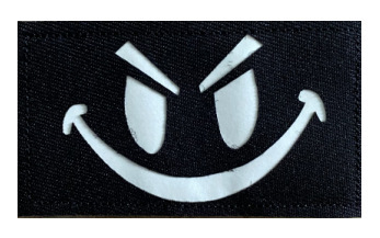 Luminous reflective embroidered fabric patch magic outdoor products Amazon bag with embroidered floral fabric patch armband magic