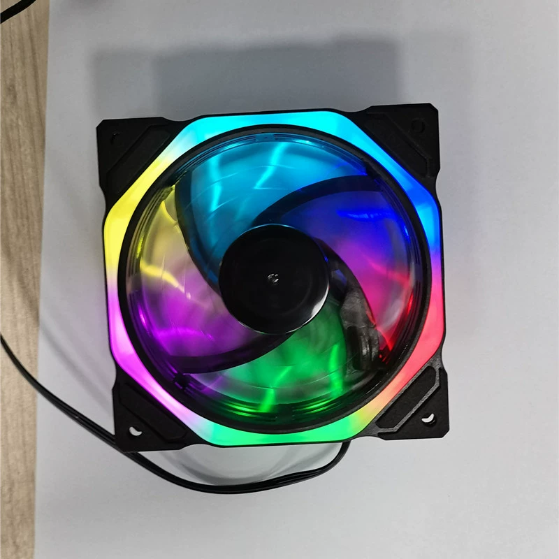 Крышка вентилятора 12025, 120×25 мм, двусторонняя RGB подсветка, светодиодная подсветка с управлением