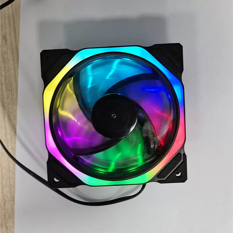 Крышка вентилятора 12025, 120×25 мм, двусторонняя RGB подсветка, светодиодная подсветка с управлением