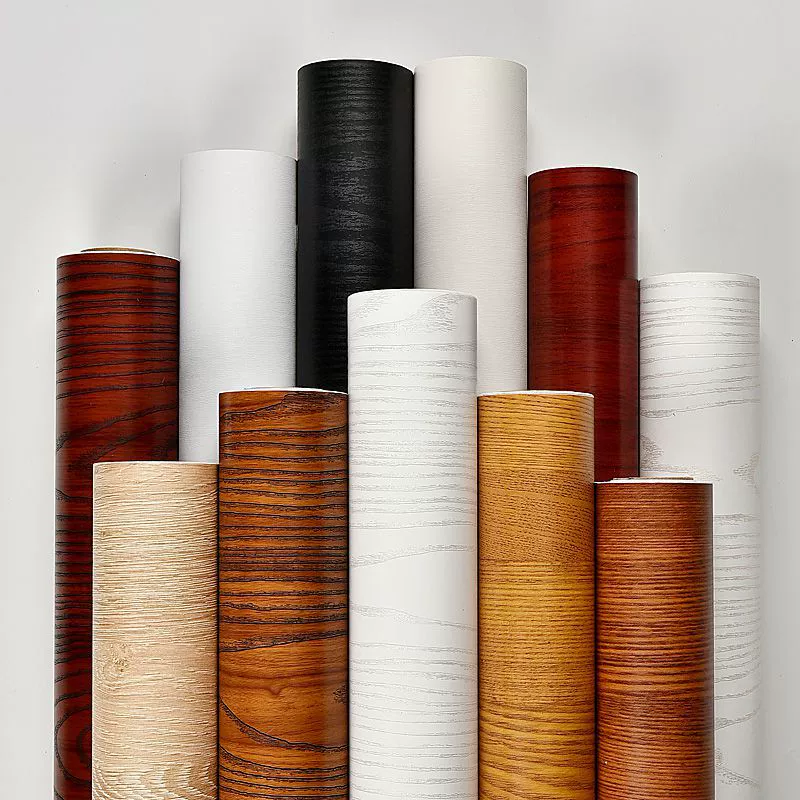 Оптовая продажа Boeing Пленка Мебель Восстановленная Водонепроницаемая Ретро Имитация Дерева Шкаф Наклейка На Шкаф Рамка Обои Самоклеющиеся