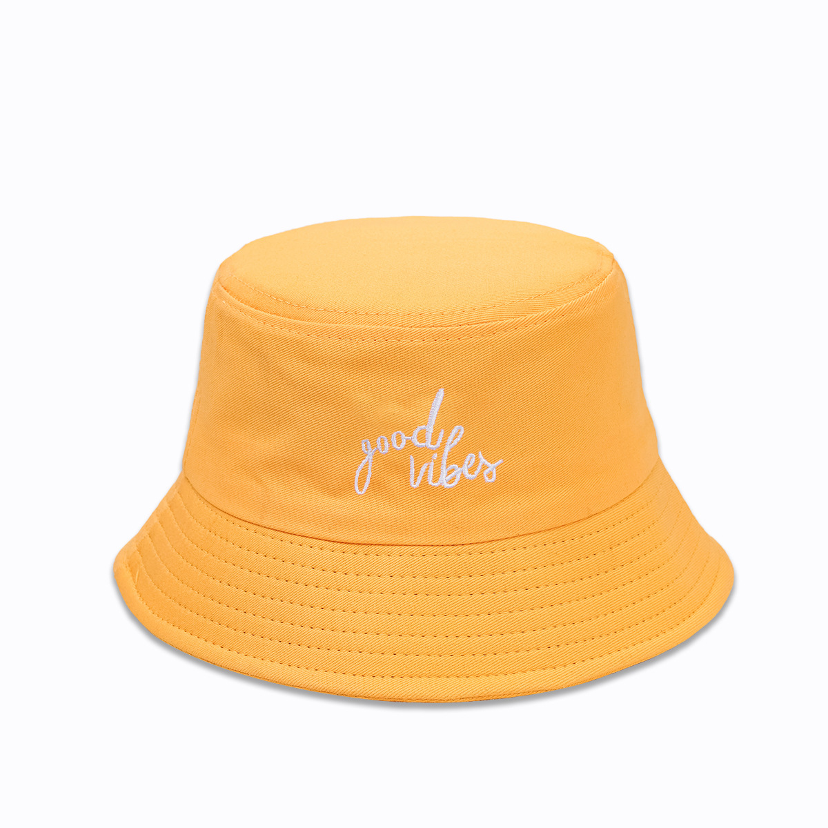 Sombrero De Cubo De Alero Ancho Bordado Con Letras Básicas Unisex display picture 8