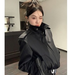 【6235人收藏】法式赫本小个子复古立领阔肩外套女春秋季新款短款