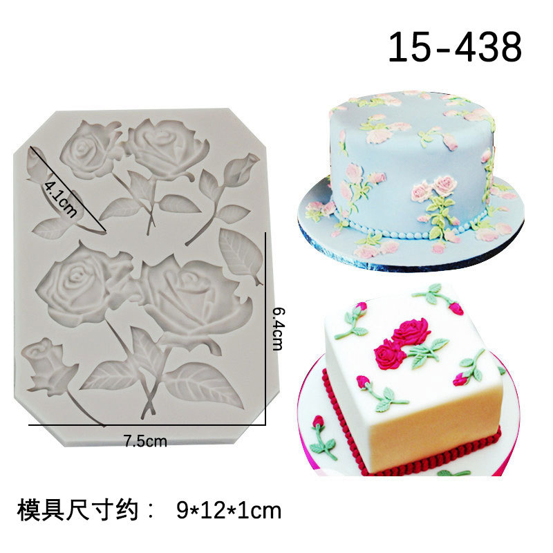 Ritmo de arcilla seca Urraca pájaro forma rosa herramienta de arcilla epoxi fondant molde de silicona en stock al por mayor