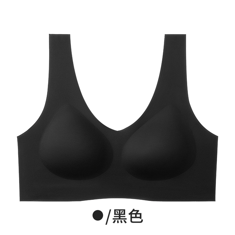 Una pieza de ropa interior sin marcas delgada transpirable sin anillo de acero cómodo recopilación deportiva hermosa espalda fija copa sostén anti-caída