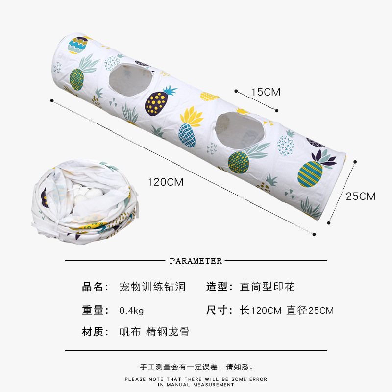 Suministros para mascotas Amazon nuevo gato túnel canal auto-Hi gato juguete plegable largo gato túnel juguete