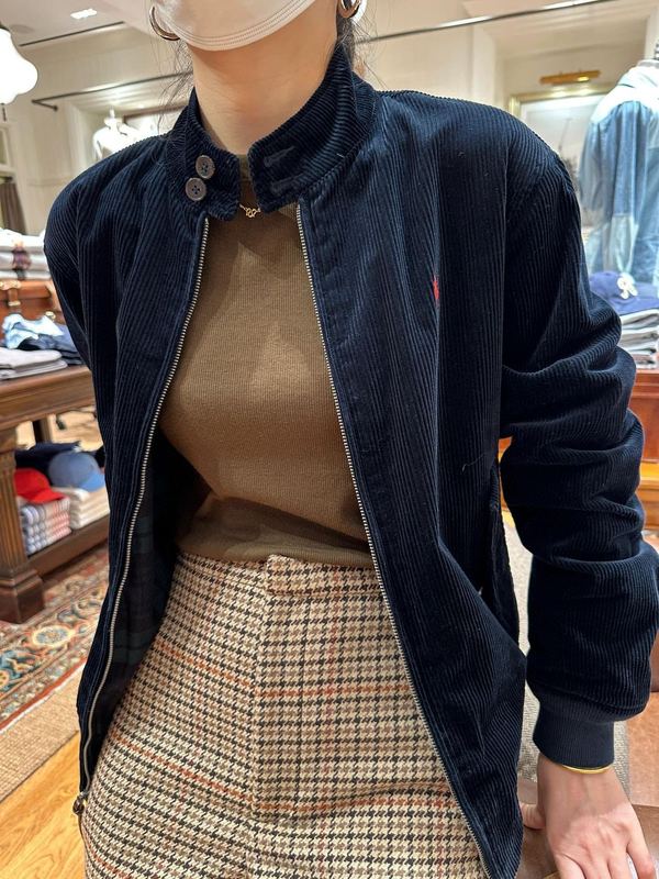 Ralph Lauren拉夫劳伦灯芯绒夹克刺绣小马老钱风干部风哈林顿外套|undefined