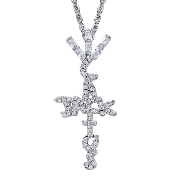 Silver+3mm*60cm stainless steel twist chain