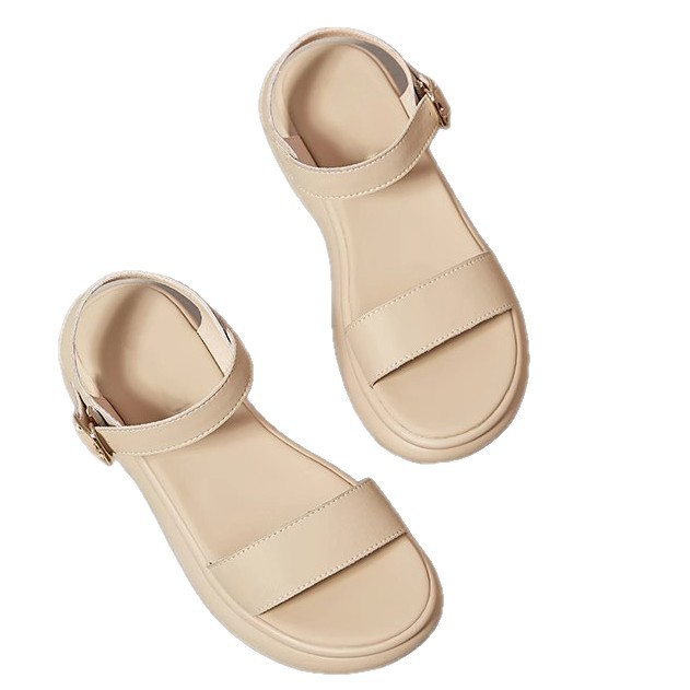 Inventario simple velcro sandálias de fondo suave verano 2026 nuevo estilo de uso exterior versátil no cansado pies sandálias de playa para mujeres