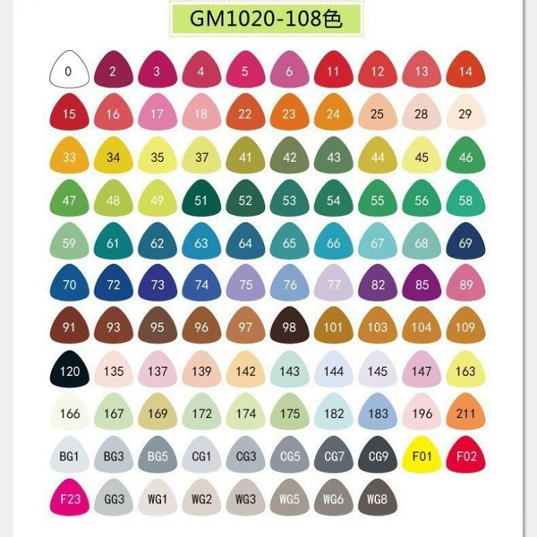Set, 108 colors, item code