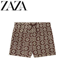 ZAZA 自制欧美风 批发女装 时尚百搭气质镂空刺绣休闲短裤8073082