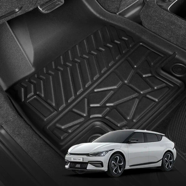 Подходит для KIA EV6 чистый Электрический автомобильный коврик, коврик в багажник, всепогодный напольный коврик из TPE на экспорт