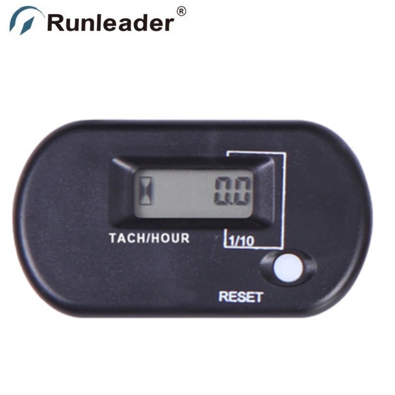 LCD液晶显示感应保养可复位防水转速计时器割草机发动机小时表