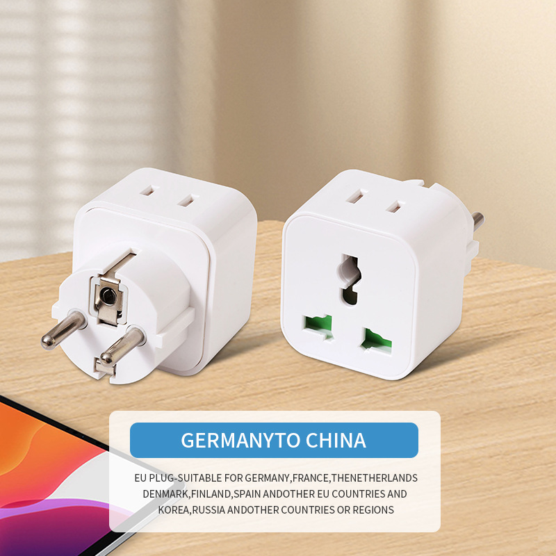 Tomada padrão alemã europeia com carregamento rápido USB, interruptor, controle independente, régua de energia com múltiplas portas e proteção contra sobrecarga._voghion.com