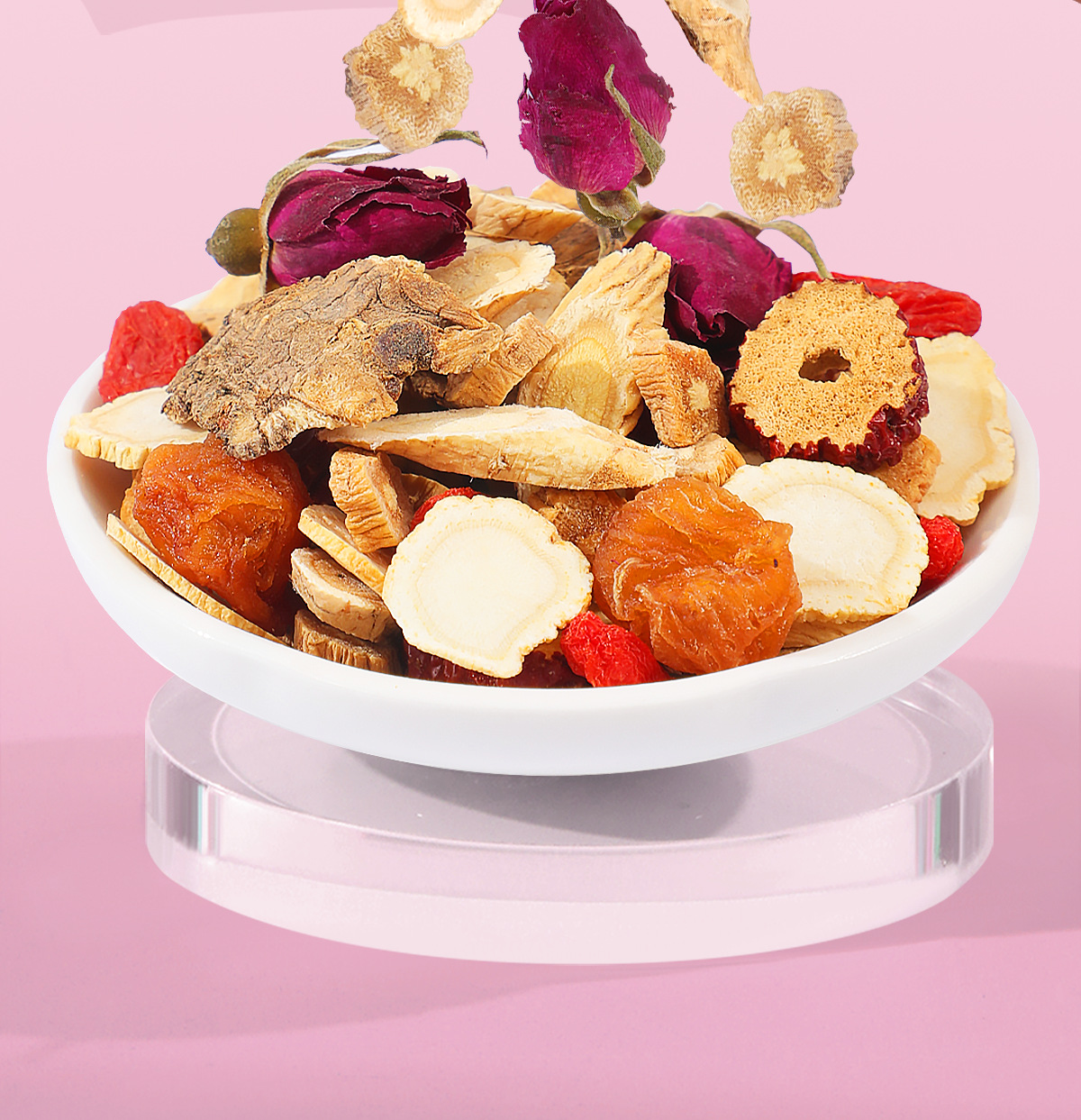 Astragalus Angelica Codonopsis Red Date Longan Goji Herbal Tea Bag Combination for Women Daily Wellness 324g quality and texture