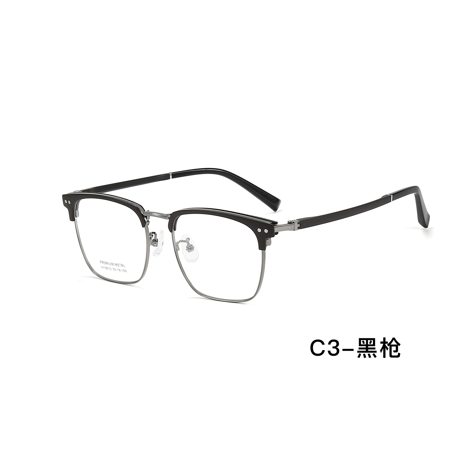 Doble punto red de doble color retrógrado marco de cejas gafas marco de gafas flexibles no sujetar la cara para recibir la imagen personalizada