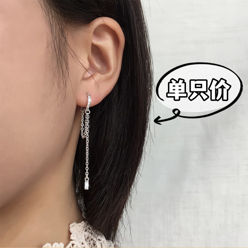 Pendientes súper largos de alta calidad para mujer 2025, colgante de media luna, cadena para oreja, delgadores faciales para cara redonda, pendiente de borla, venta al por mayor image 10