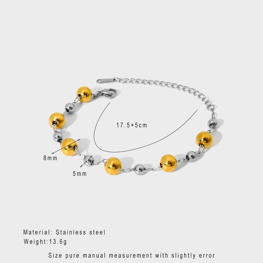 cable chain Chain Type IG Style Simple Style Geometric 304 Stainless Steel Cable Chain Bracelets In Bulk