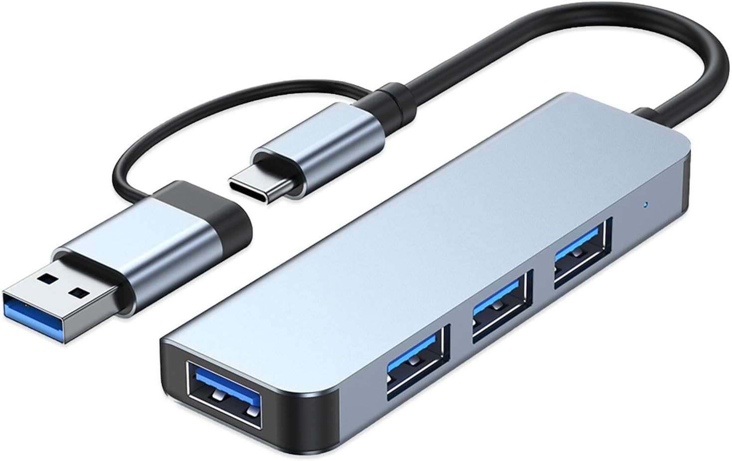 USB3.0 Expansor de doble cabeza Hub de alta velocidad 7 puerto Dock divisor multifunción PC Dock image 12