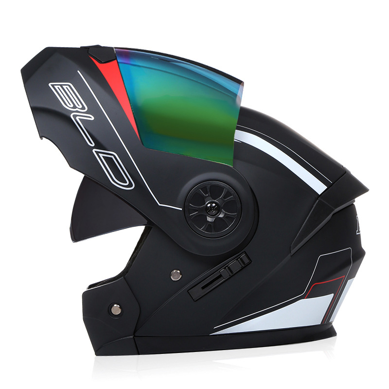 Casco Abatible para Motocicleta de Plástico ABS con Doble Visera para Desplazamientos image 46